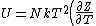 U=NkT^2\left(\frac{\partial Z}{\partial T}\right)_V